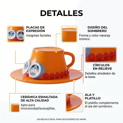 Taza Sombrero de Paja Luffy