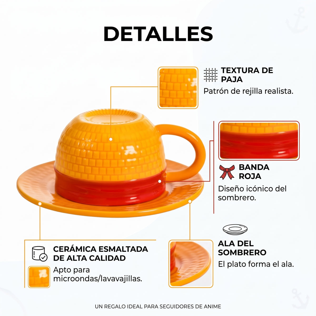 Taza Sombrero de Paja Luffy